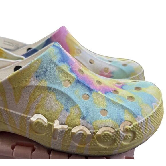 Crocs Classic Tie-Dye Clogs Unisex Size M9/W11 Multicolor Lightweight & Comforta - Picture 4 of 9